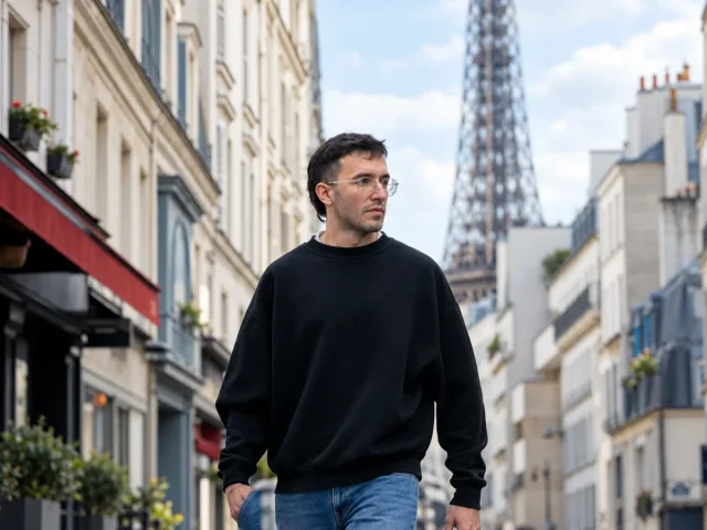 Andreu Ferrer on a street in Paris